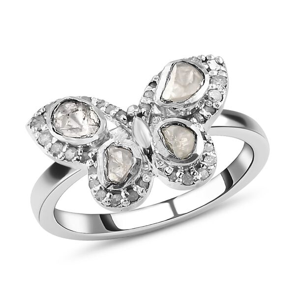 Weißer Polki Diamant-Ring - 0,50 ct. image number 4