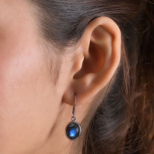 Labradorit Ohrringe  Edelstahl ca. 6,56 ct. image number 3