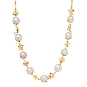 EVER TRUE Süßwasser Perle (9-9.5 mm) Halskette ca. 50 cm Nickelfreies Messing 41.32 ct