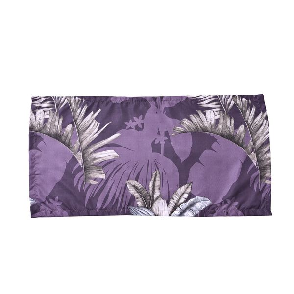 6-tlg. Bettwäsche-Garnitur mit doppelseitigem Druck, Exotische Pflanzen, dunkellila image number 9