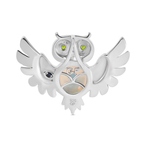 GP Italian Garden Kollektion- AA Nat&uuml;rlicher, &auml;thiopischer Welo Opal, Chromdiopsid und blauer Saphir-Anh&auml;nger - 2,66 ct. image number 6