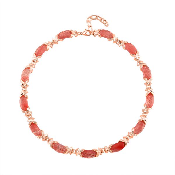 Kirschquarz 45+5cm Halskette - 250 ct. image number 3