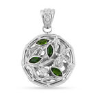 Royal Bali Kollektion - natürlicher Chromdiopsid-Anhänger, 925 Silber 1.2 (Größe 20.00) ca. 1,20 ct