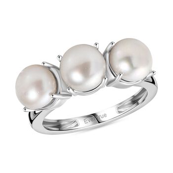 EVER TRUE S&uuml;&szlig;wasser Perle (6-6.5 mm) Ring Nickelfreies Messing