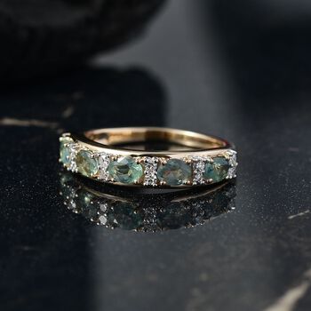 AAA Alexandrit, Lab Grown Diamant Ring 375 Gold (Gr&ouml;&szlig;e 18.00) ca. 1,16 ct