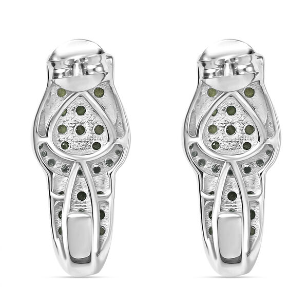 Tsavorite Granat und Moissanit Ohrringe - 1,33 ct. image number 4