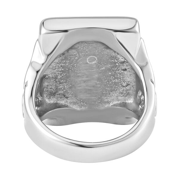 Rosa Quarz Ring, Reiner Edelstahl, (Größe 16.00), ca. 16.50 ct image number 6