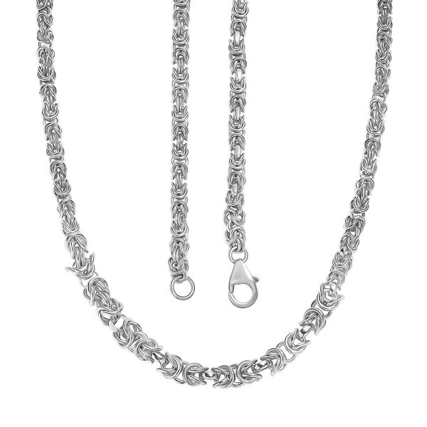 Handgefertigte Verlaufs K&ouml;nigskette ca. 50 cm, 925 Silber rhodiniert ca. 25,86g image number 5