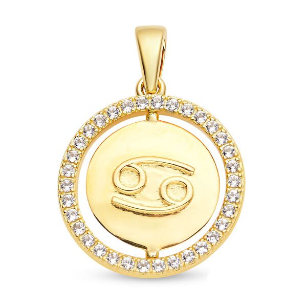 Weißer Zirkon Krebs-Anhänger - 0,64 ct. image number 4