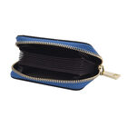 SENCILLEZ Geldbörse aus 100% echtem Leder und RFID Schutz, Größe 12x2x8 cm, Blau image number 3