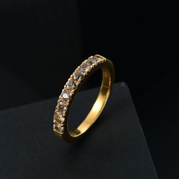 AA Nat&uuml;rlicher goldener Tansanit Ring - 0,74 ct.