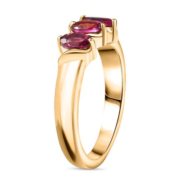 D'Joy Rhodolith Granat Ring, 925 Silber vergoldet - 0,91 ct. image number 5