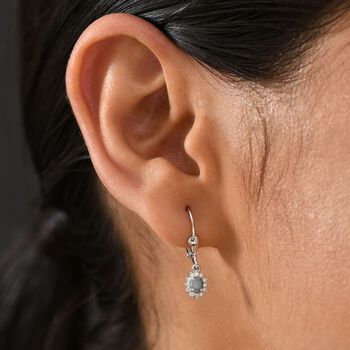 D&rsquo;joy Alexandrit, Moissanit Ohrringe 925 Silber rhodiniert ca. 0,56 ct.