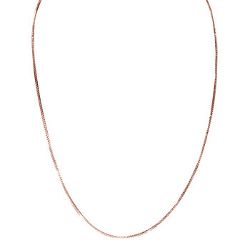 Flexible Spiga-Halskette in ros&eacute;vergoldetem 925 Silber