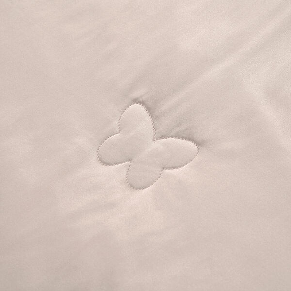 Serenity Night 100% Maulbeerseide Seidendecke mit 350gsm Seidenf&uuml;llung, 135x200cm, Taupe image number 7