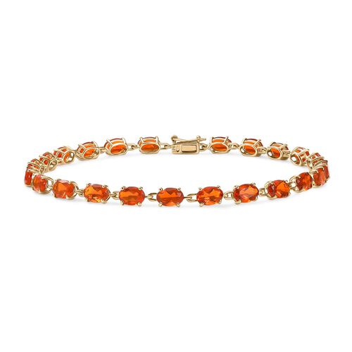 AAAA Feuer opal Armband ca. 20 cm 375 Gold ca. 6,83 ct. image number 0