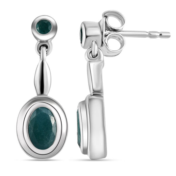 Grandidierit-Ohrringe, 925 Silber platiniert ca. 0.99 ct image number 4