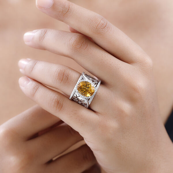 Citrin Cocktail Ring - 4,65 ct. image number 3
