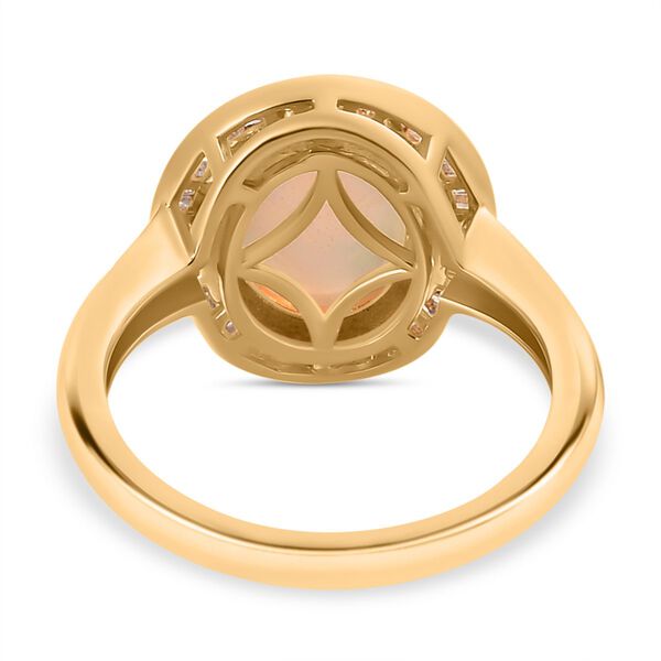 AA nat&uuml;rlicher, &auml;thiopischer Welo Opal und Diamant-Ring - 2,68 ct. image number 6