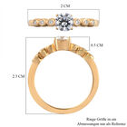 88 Facetten Moissanit Ring image number 6