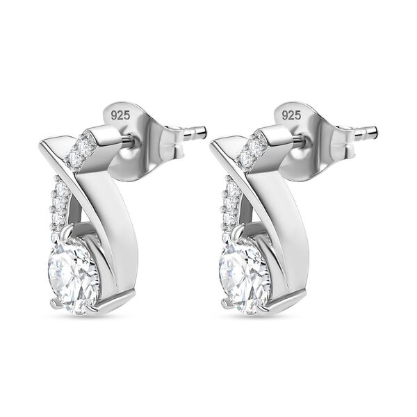 Moissanit Ohrringe, ca. 0.97 ct. image number 3