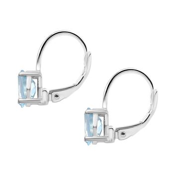 Himmelblaue Topas-Ohrringe - 1,83 ct.