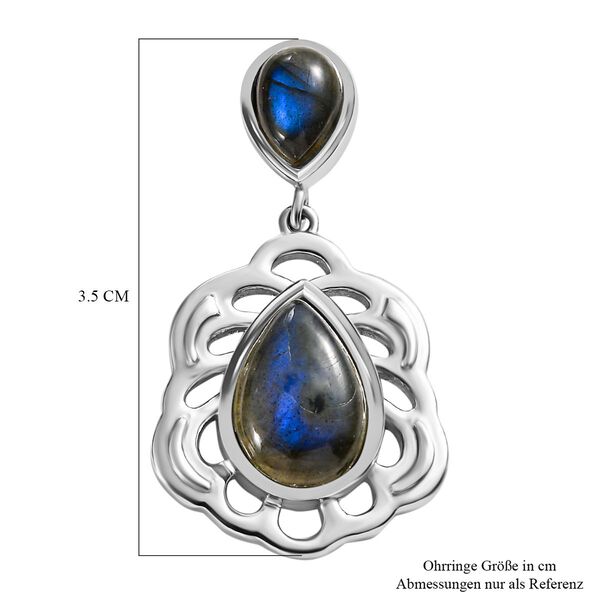 Labradorit Ohrringe - 13,19 ct. image number 6