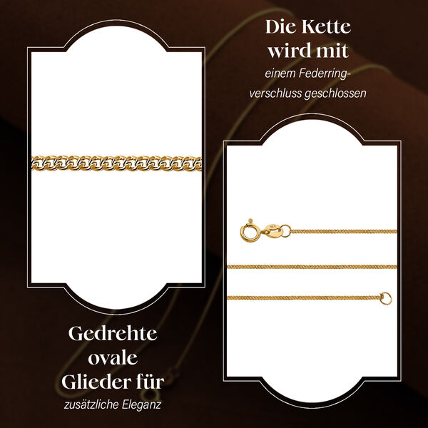 Panzerkette in 750 Gelbgold, 50cm image number 3
