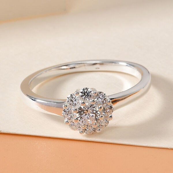 LUSTRO STELLA - feinster Zirkonia-Ring, 925 Silber image number 1