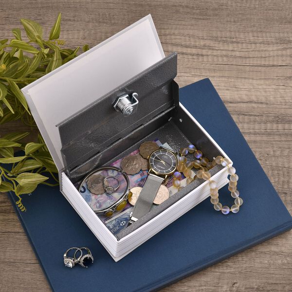 Kleiner Safe mit Schlüsselschloss in Wörterbuch-Form, Big Ben Muster image number 2