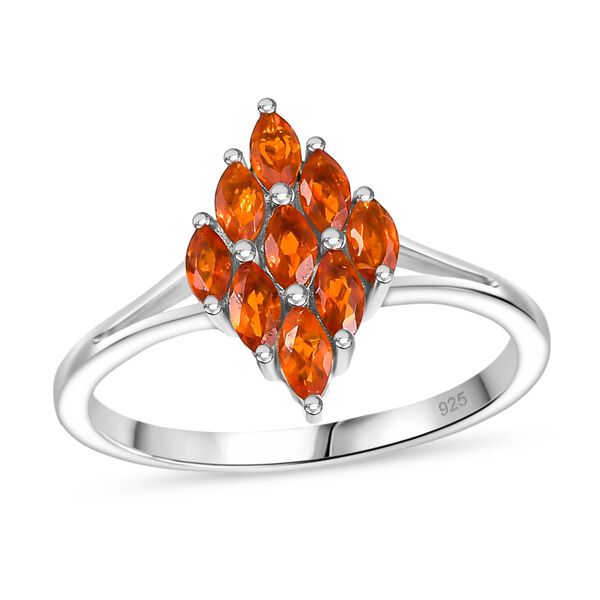 2er Set - Blaze Feuer Opal Anhänger und Ring, Größe (16.00), 925 Silber rhodiniert ca. 1.16 ct image number 4