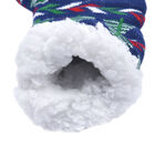 2er-Set - 2 Paar rutschfeste Haus Socken mit warmem Sherpa Futter, Einheitsgröße Weihnachtsmotiv, Rot und Dunkelblau  image number 8