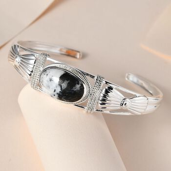 Wei&szlig;er B&uuml;ffel-Armreif, 19cm - 12,83 ct.