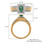 AAA Smaragd und Zirkon Ring- 1,07 ct. image number 6