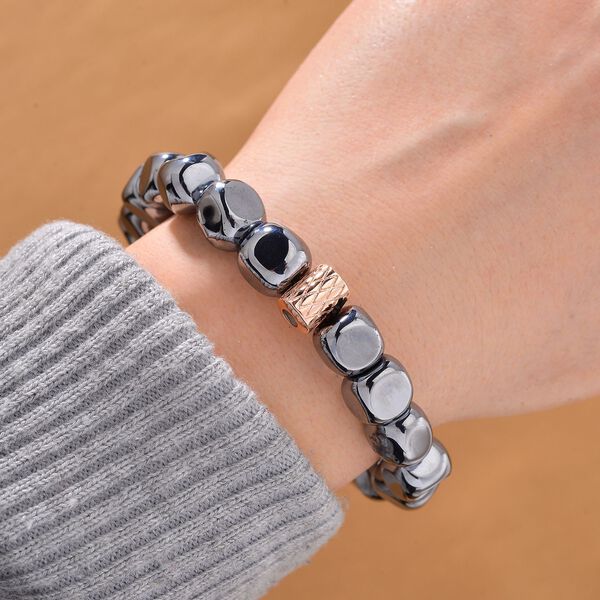 Terahertz Armband Flexibles Messing ros&eacute;vergoldet ca. 125,00 ct. image number 1