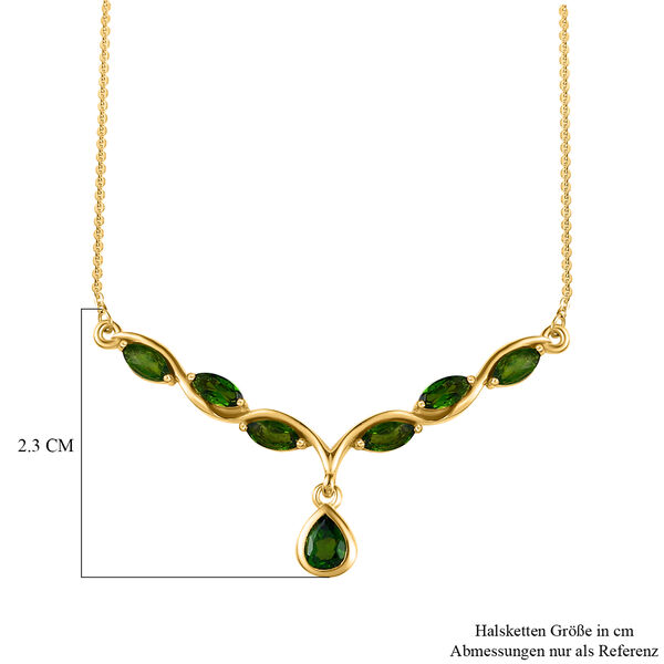 Nat&uuml;rliche Chromdiopsid-Halskette, 45cm - 1,33 ct. image number 5