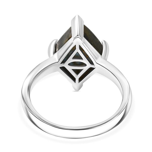Labradorit Ring, Nickelfreies Messing (Größe 19.00) ca. 4.77 ct image number 6
