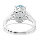 Himmelblauer Topas Ring 925 Silber  ca. 3,06 ct image number 5