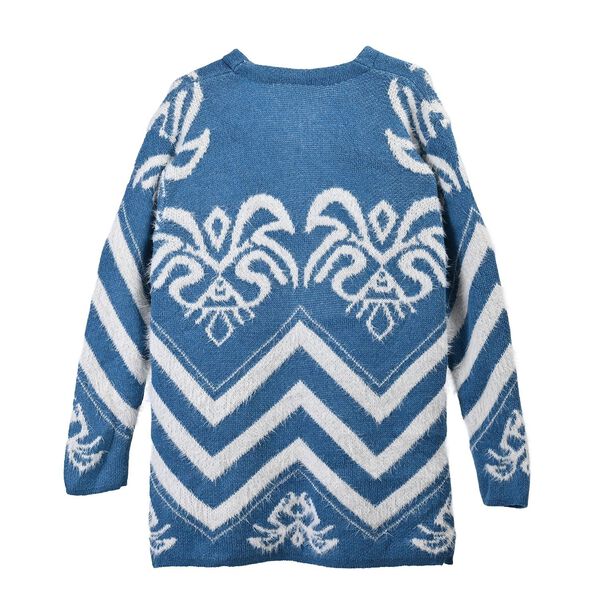 Kuscheliger Winter-Cardigan mit 2 Taschen, Einheitsgr&ouml;&szlig;e, blau image number 2