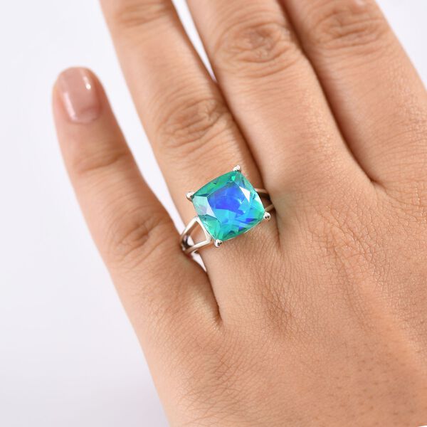 D’Joy Pfau Triplett Quarz Ring, 925 Silber rhodiniert - 7,86 ct. image number 3