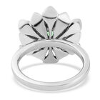 Pfau Triplett Quarz-Ring, 925 Silber platiniert  ca. 1,31 ct image number 4