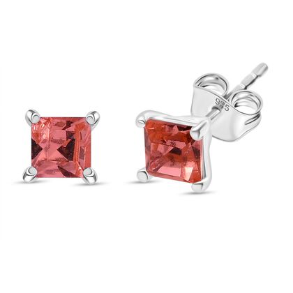 J Francis gefertigt mit SWAROVSKI Rose Pfirsich Swarovski Kristall Ohrringe 925 Silber