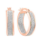 Sternenstaub-Creolen, 925 Silber rosévergoldet