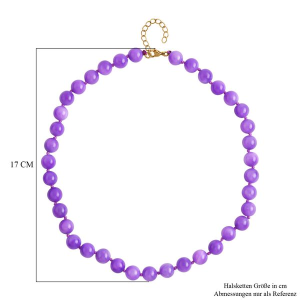 Lila Quarzit Halskette - 45cm image number 4