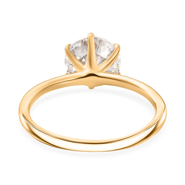 D'Joy Moissanit Ring, 925 Silber vergoldet - 1,77 ct. image number 6