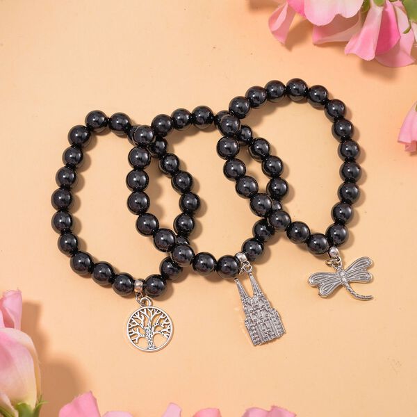 3er Set - H&auml;matit Libelle, K&ouml;lner Dom, und Lebensbaum, ca. 750.00 ct image number 2