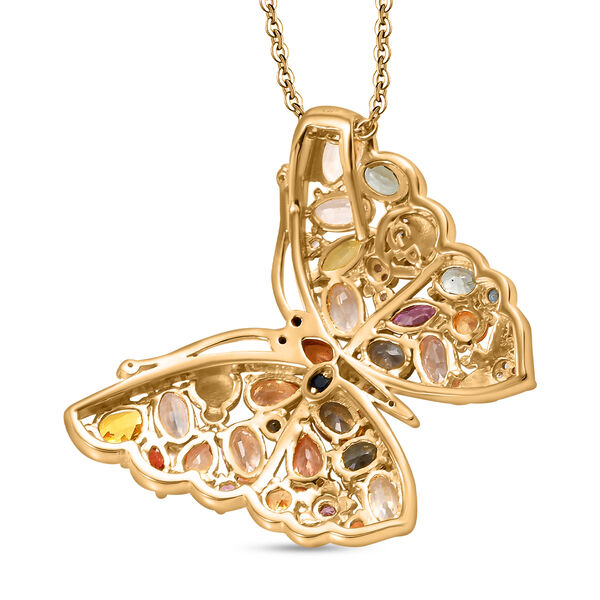 GP Trionfo Collection - Multi-Saphir und Zirkon-Anhänger mit 45cm Kette - 5,76 ct. image number 7