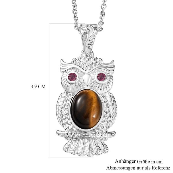 Tigerauge, Rhodolith Granat Schmuckset ca. 2.87 ct image number 7