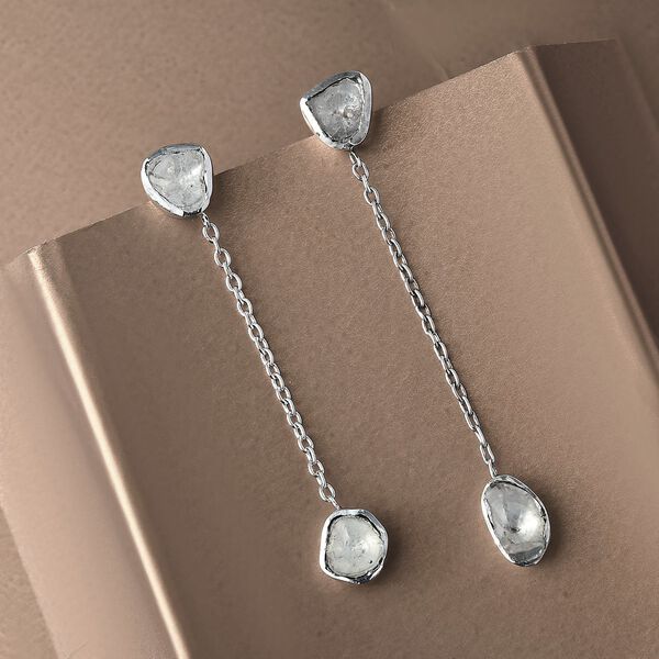 Weiße Polki Diamant-Ohrringe - 0,50 ct. image number 2