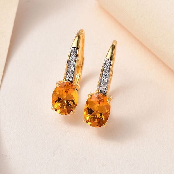 AAA Premium brasilianische Heliodor und Zirkon-Ohrringe - 2,38 ct. image number 1